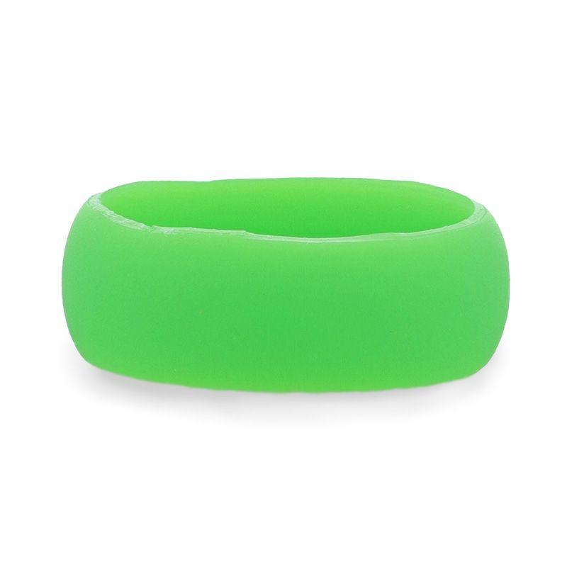 KIWI Silicone Ring for Men and Women Green Comfort Fit Hypoallergenic Remix - 8mm