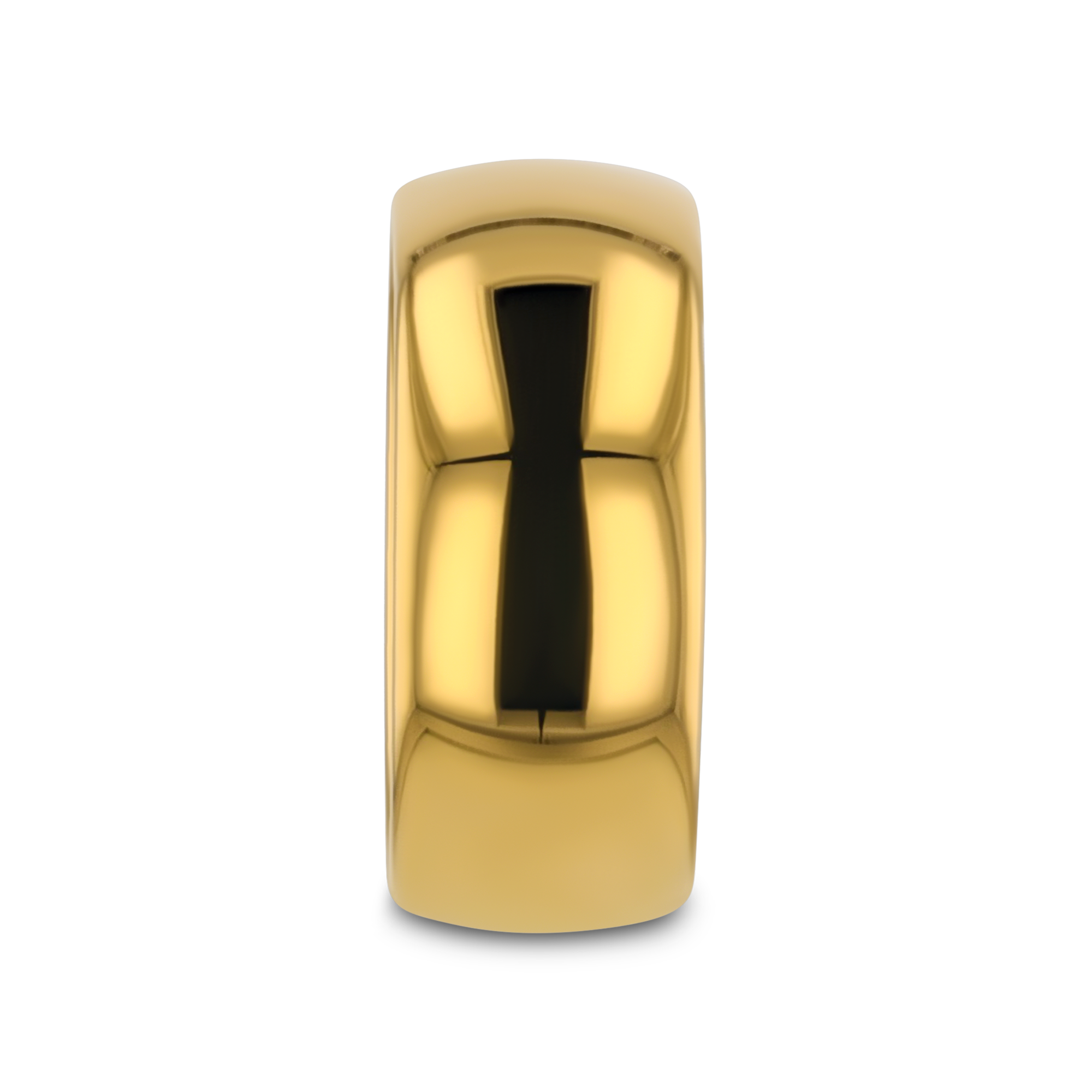 ORO Traditional Domed Gold-Plated Tungsten Carbide Wedding Ring - 4mm - 10mm