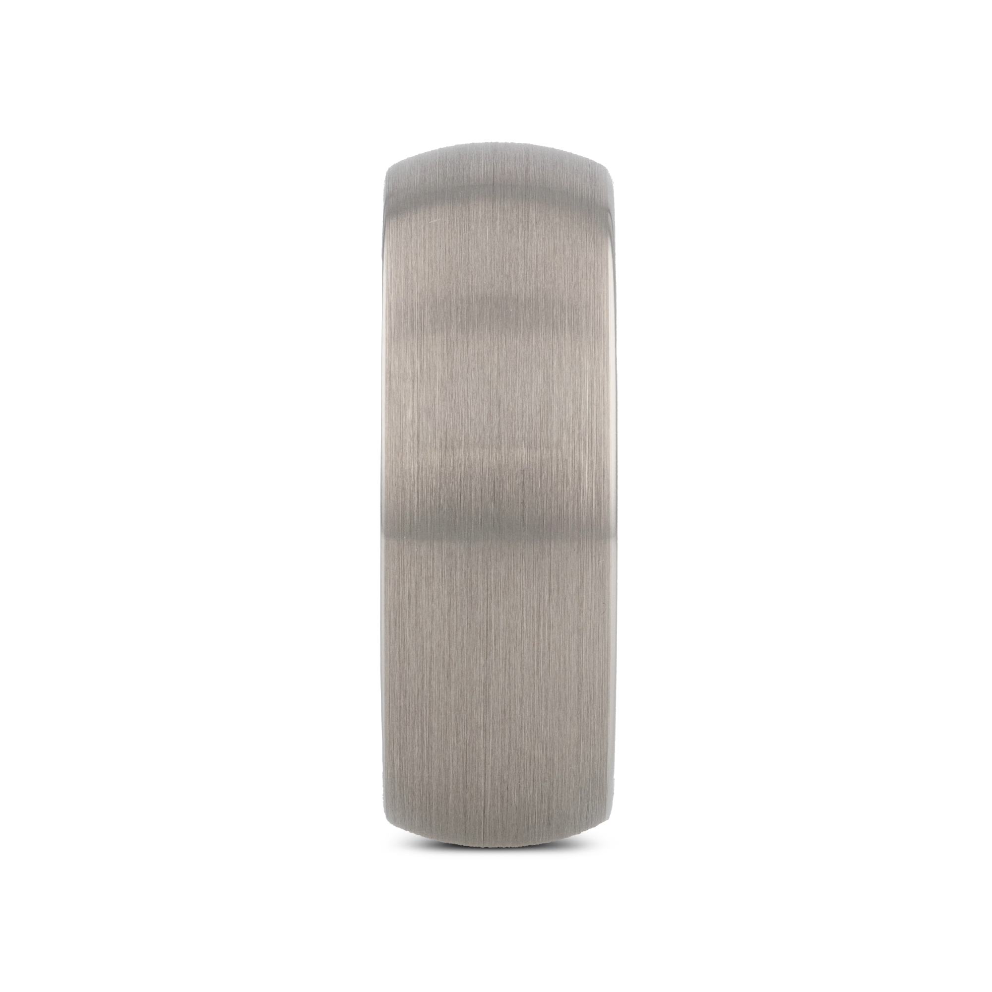 PYTHIUS Domed Brush Finished White Tungsten Ring - 2mm - 8mm