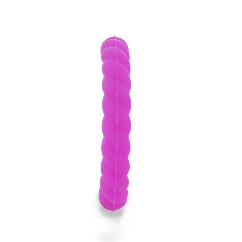 AMETHYST Stackable Twist Silicone Ring for Women Purple Comfort Fit Hypoallergenic by Remix - 2mm