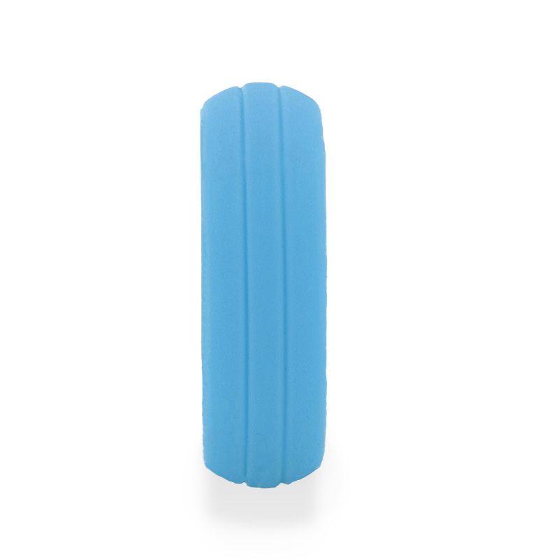 FIJI Dual Groove Silicone Ring for Men and Women Light blue Comfort Fit Hypoallergenic Remix - 8mm